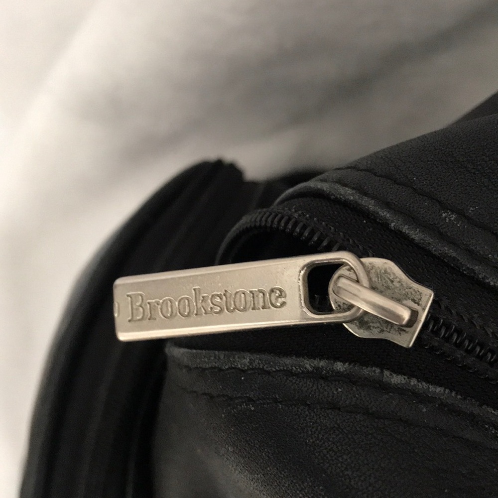 Brookstone All Leather Backpack - Picture 3 of 4